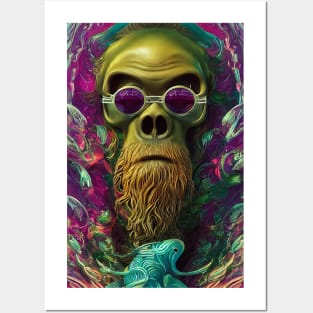 GORILLA SMOKE Posters and Art